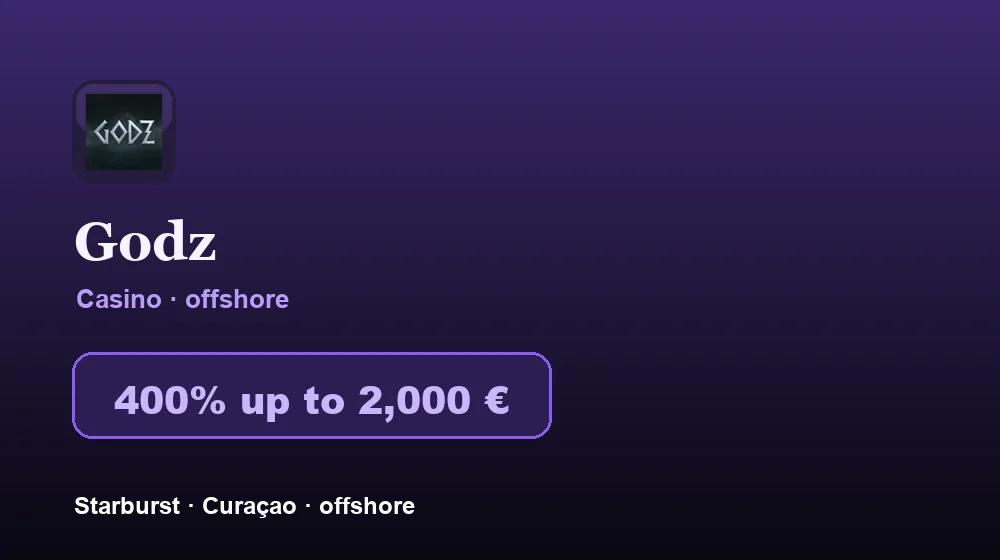 Screenshot von Godz Casino