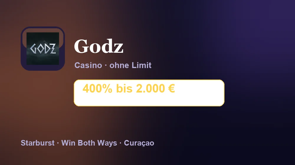 Screenshot von Godz Casino
