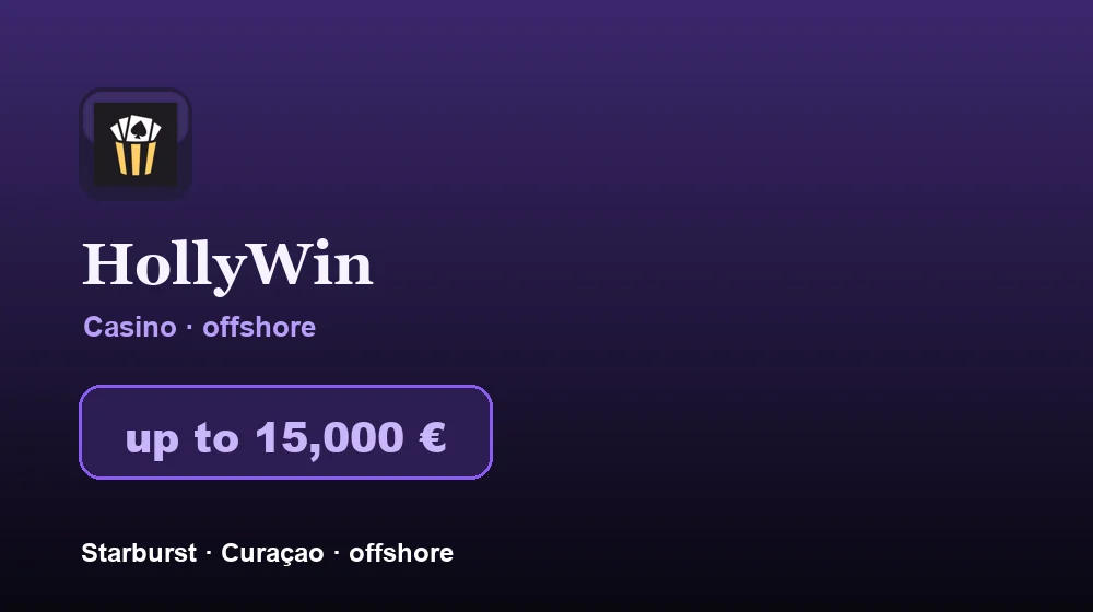 Screenshot von HollyWin Casino