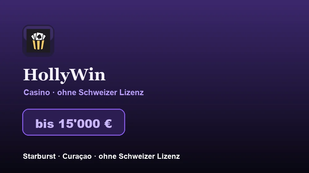 Screenshot von HollyWin Casino