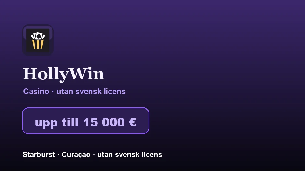 Screenshot von HollyWin Casino