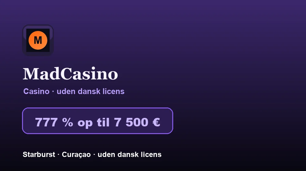 Screenshot von MadCasino Casino