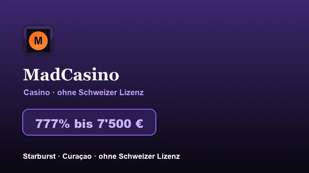Screenshot von MadCasino Casino