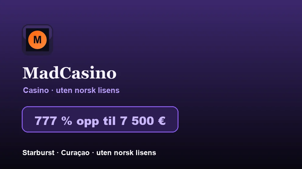 Screenshot von MadCasino Casino
