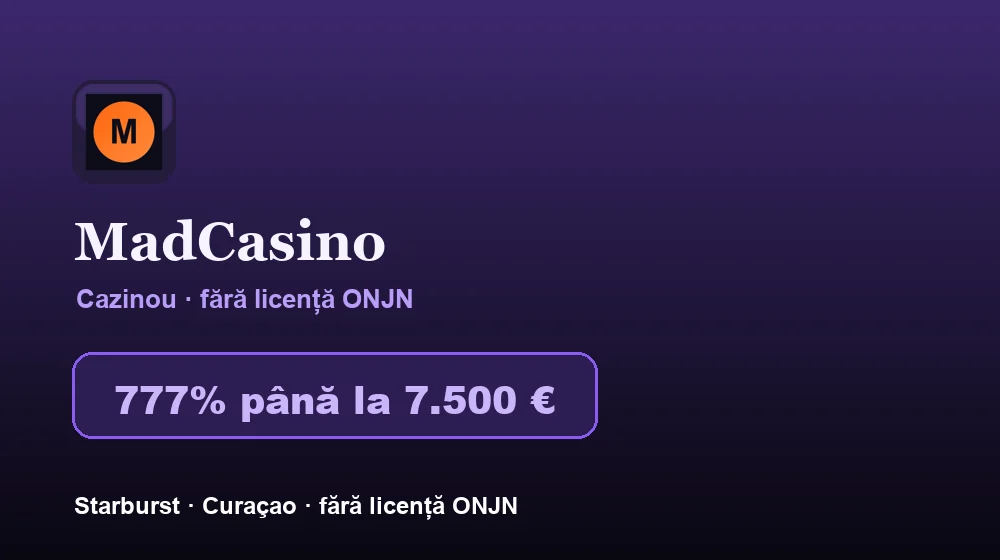 Screenshot von MadCasino Casino