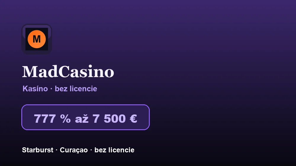 Snímka obrazovky MadCasino Casino