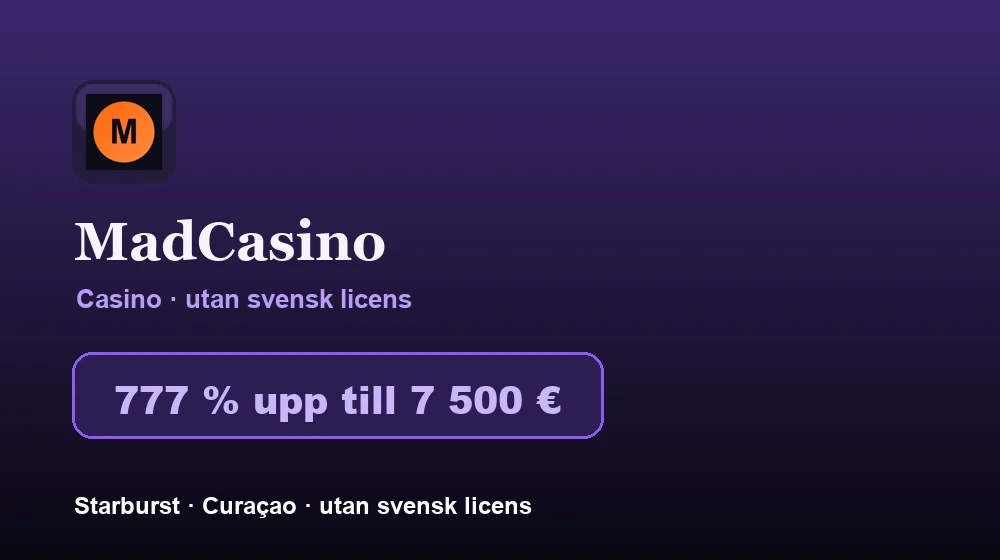 Screenshot von MadCasino Casino