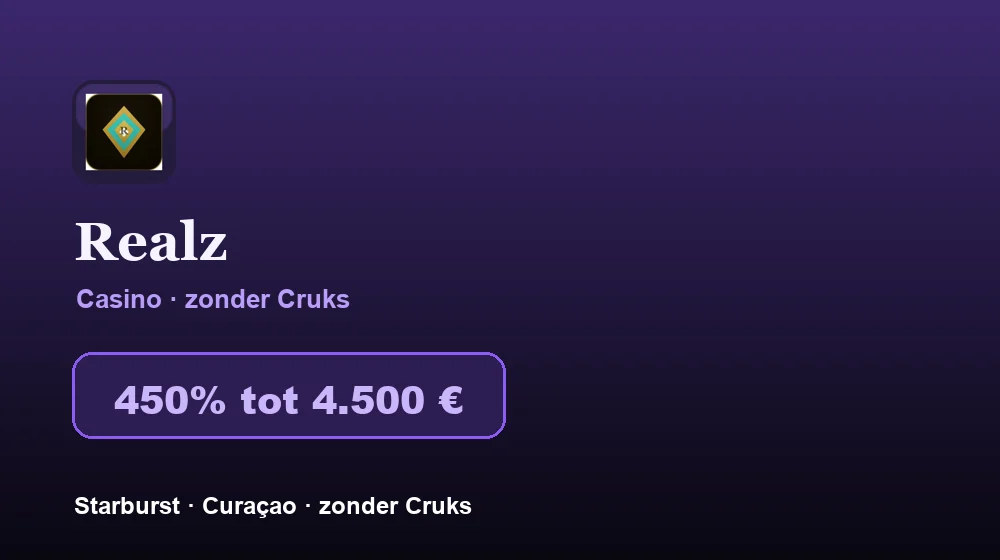 Screenshot van Realz Casino
