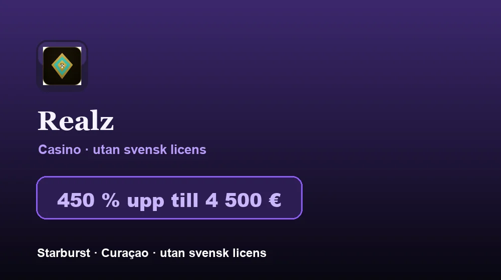 Skärmdump av Realz Casino