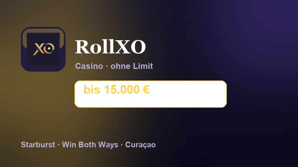 Screenshot von RollXO Casino