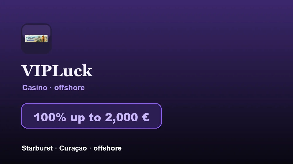 Screenshot von VIPLuck Casino