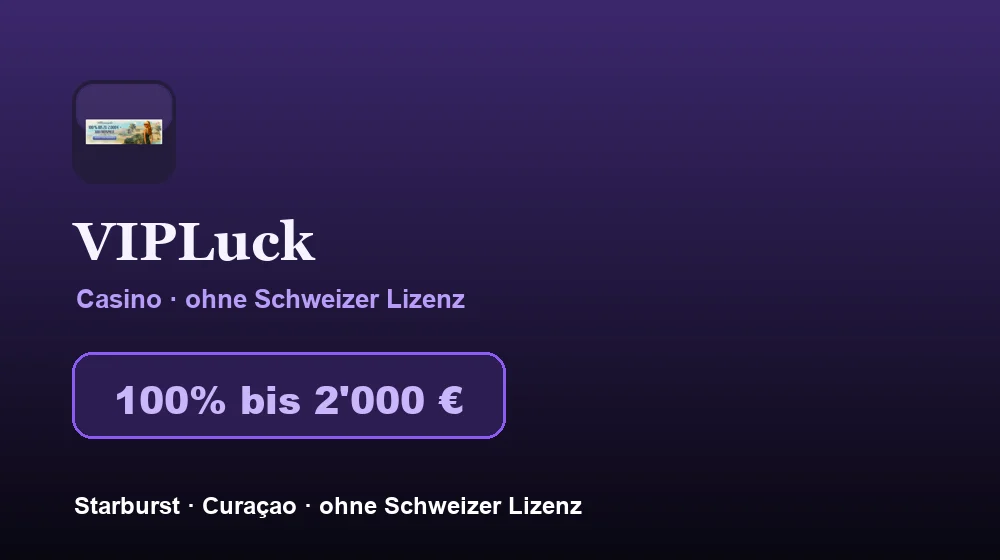 Screenshot von VIPLuck Casino