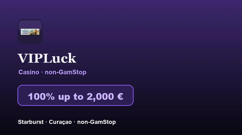 Screenshot von VIPLuck Casino
