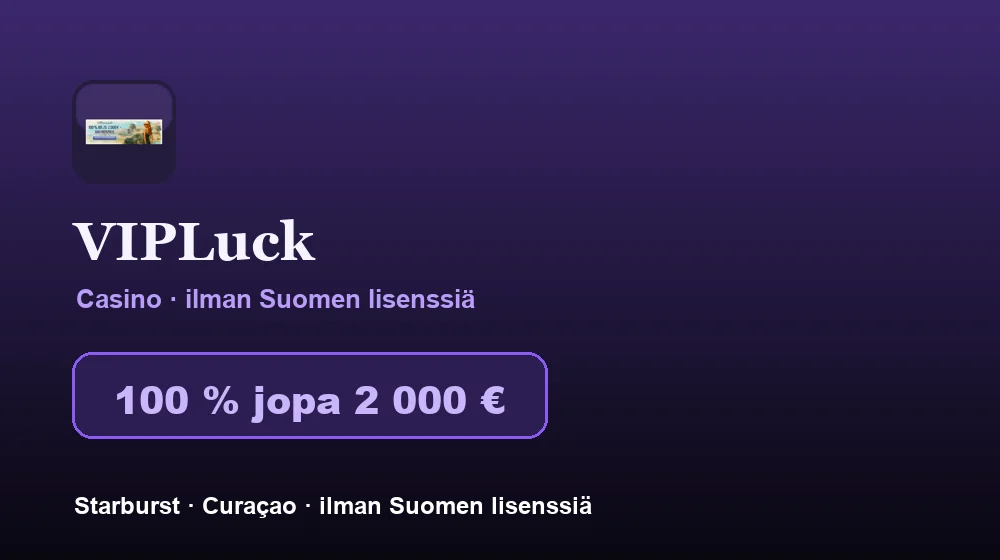 Screenshot von VIPLuck Casino