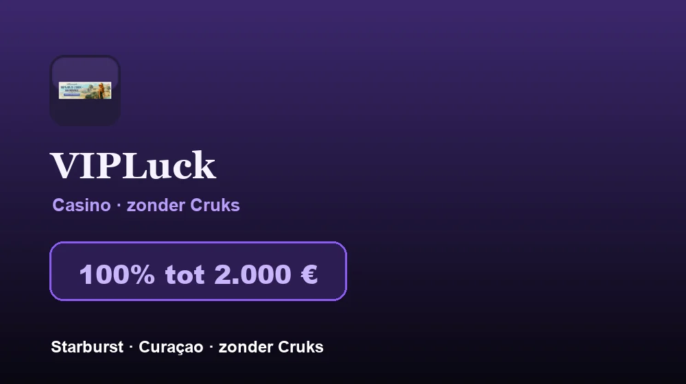 Screenshot von VIPLuck Casino