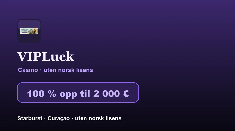 Screenshot von VIPLuck Casino
