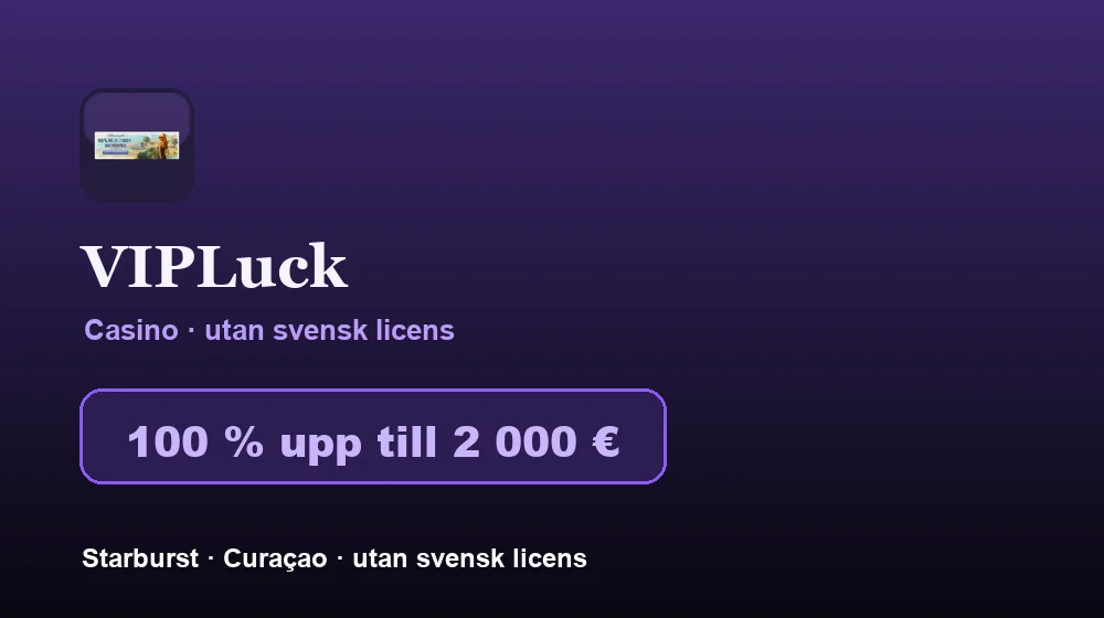 Screenshot von VIPLuck Casino
